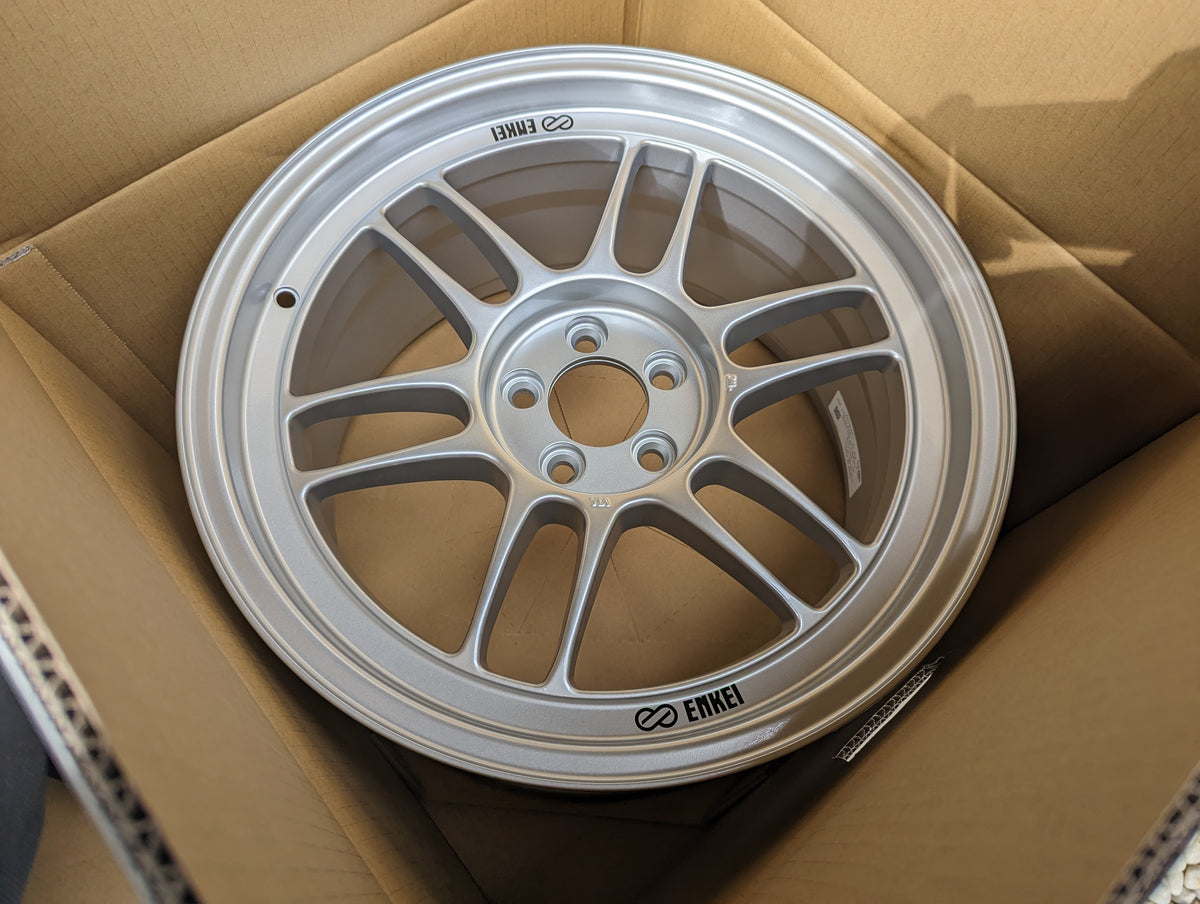 Enkei RPF1 Silver 18x8 +45 5x100 wheel - representative HausofWheels image
