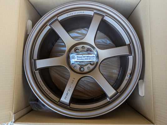 Rays Gram Lights 57 DR Bronze | 5x100 | 18x9.5 +38 | New