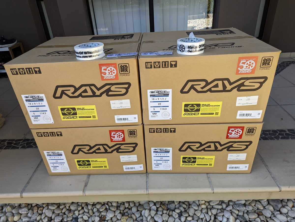 Brand New RAYS Volk Racing CE28 Club Racer II Black Edition (Diamond Dark Gunmetal) - 5x114.3 - 18x9.5 +22 - 18x10.5 +15