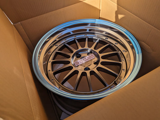 SSR TF1 Titan Silver | 5x114.3 | F: 18x9.5 +12 / R: 18x10.5 +18 | New | 3 Piece