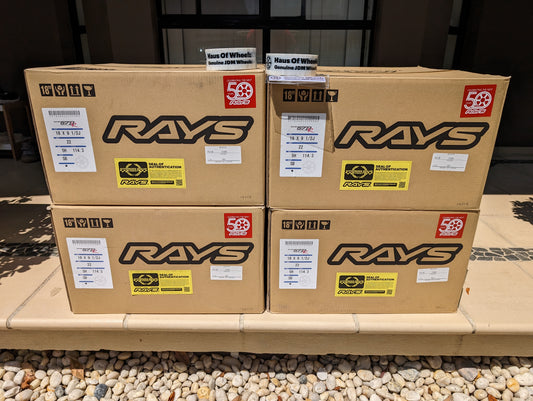Rays Gram Lights 57 DR Semi Gloss Black | 5x114.3 | 18x9.5 +22 | New | Discontinued