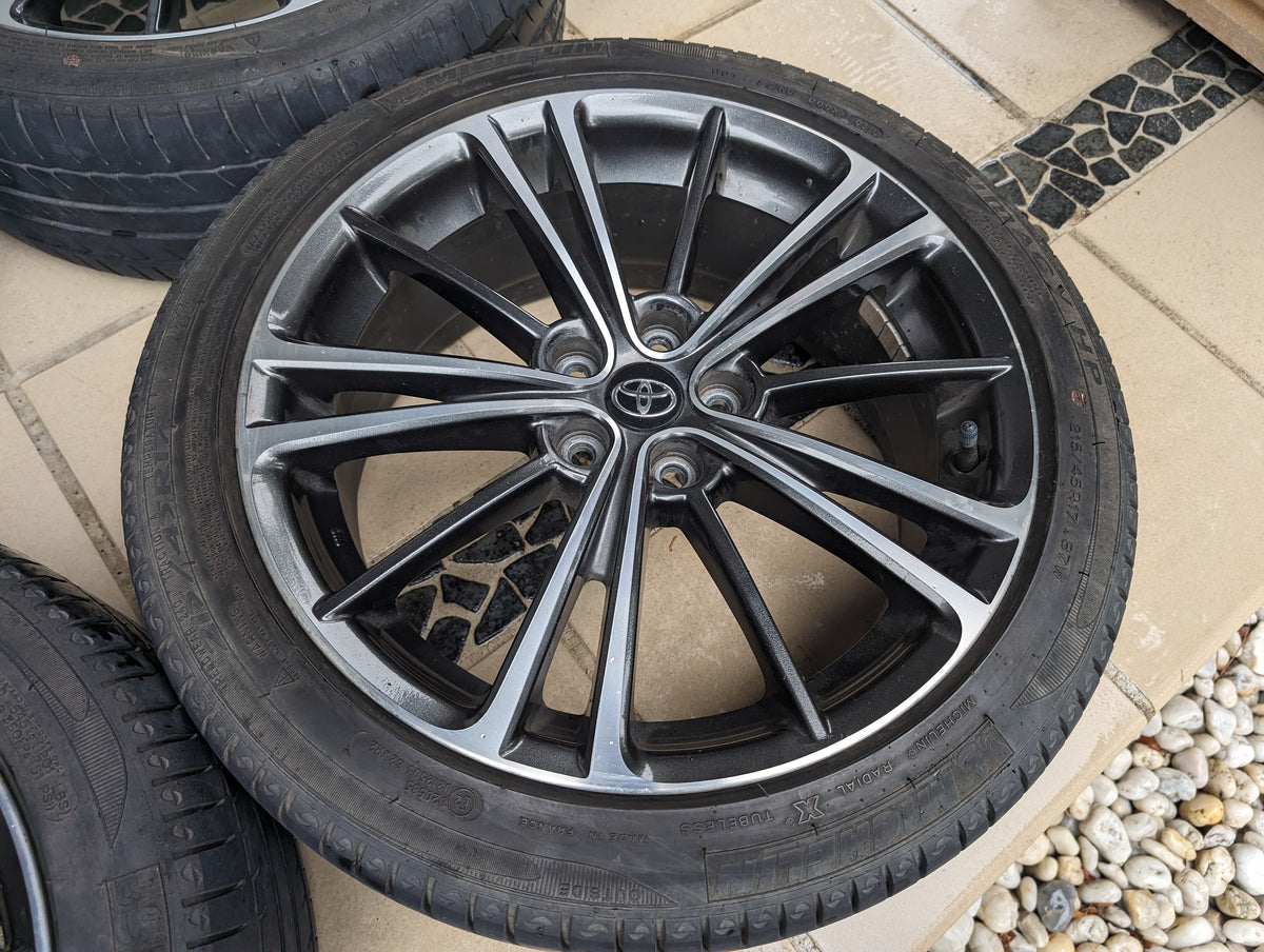 Toyota 86 GTS Wheels with Michelin Tyres and Toyota Center Caps - PCD ...