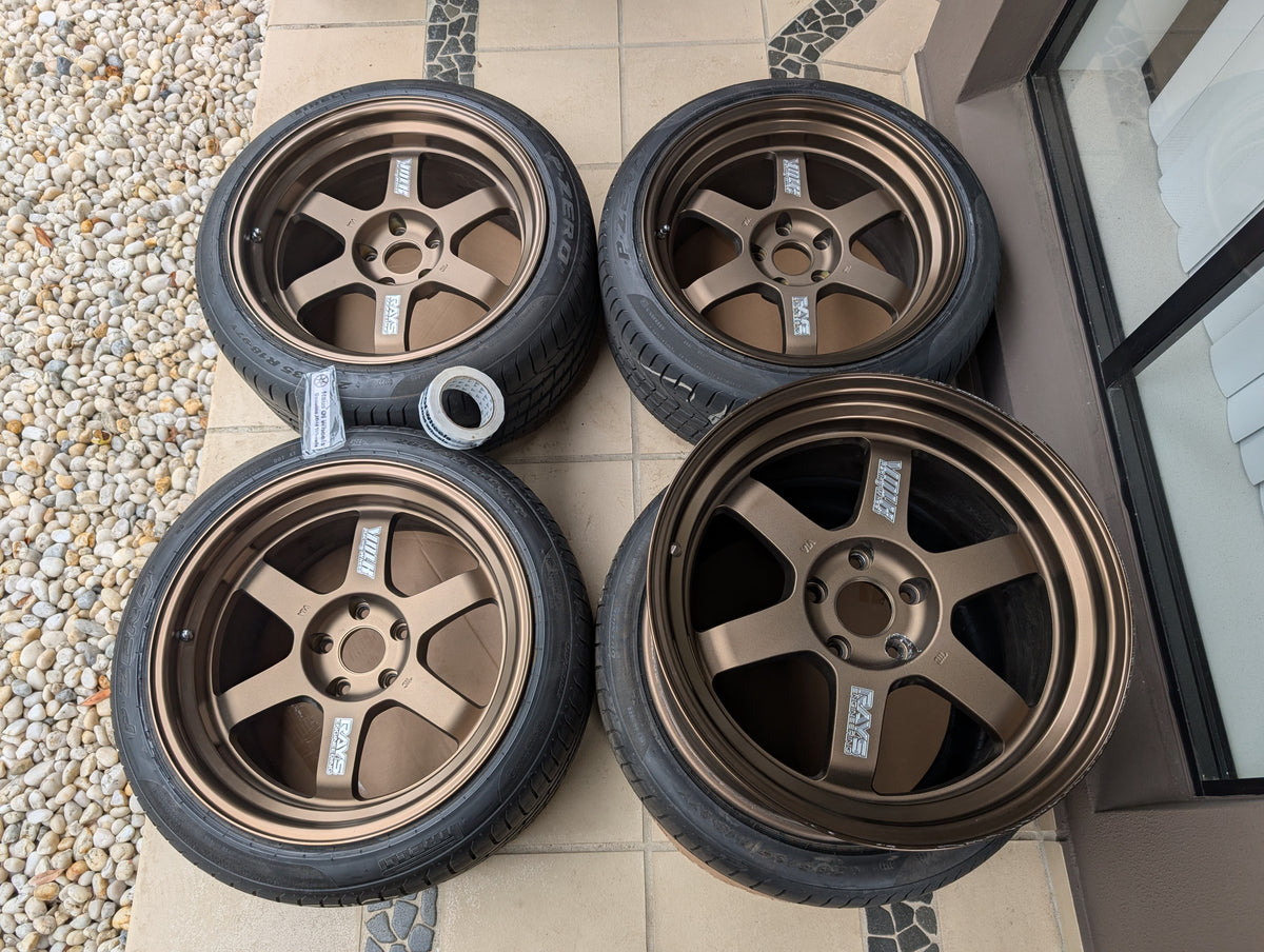 Limited Edition + Deep Dish - RAYS Volk Racing TE37V (Bronze) 10th Anniversary - 5x114.3 - 18x10.5 +15 (265/35/18)