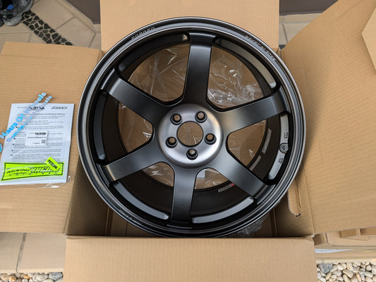 Rays Volk Racing TE37 Saga SL M-Spec Pressed Black | 5x100 | 18x9.5 +40 | New