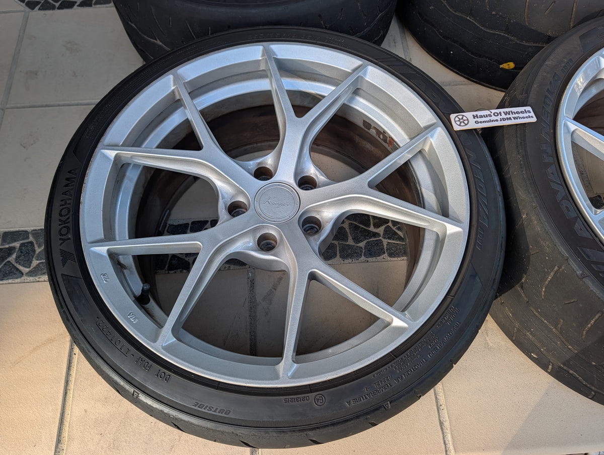 Koya PMF05 Silver | 5x120 | 19x9.5 +22 | With AD09 Tyres