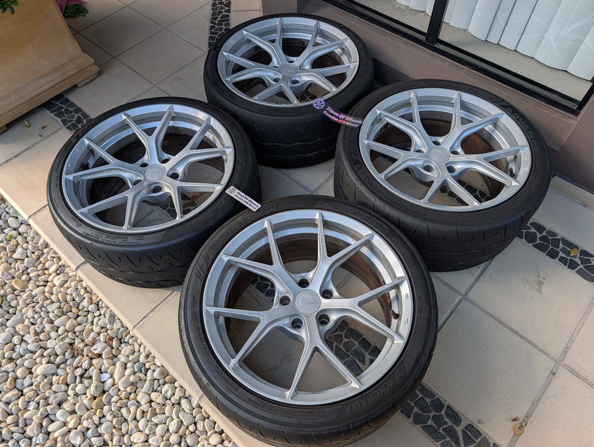 Koya PMF05 Silver | 5x120 | 19x9.5 +22 | With AD09 Tyres