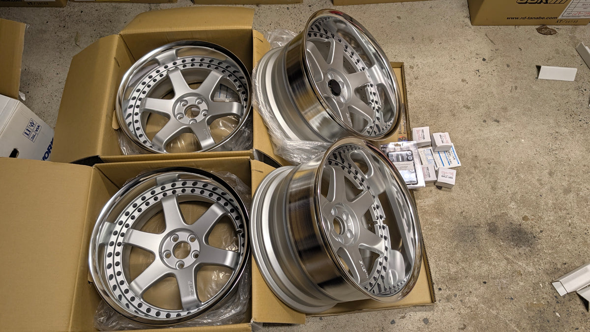 Work Emotion GT6 3P Silver | 5x100 | F: 18x9.5 -13 / R: 18x10.5 -25 | New | Widebody | 3 Piece – product photo 19