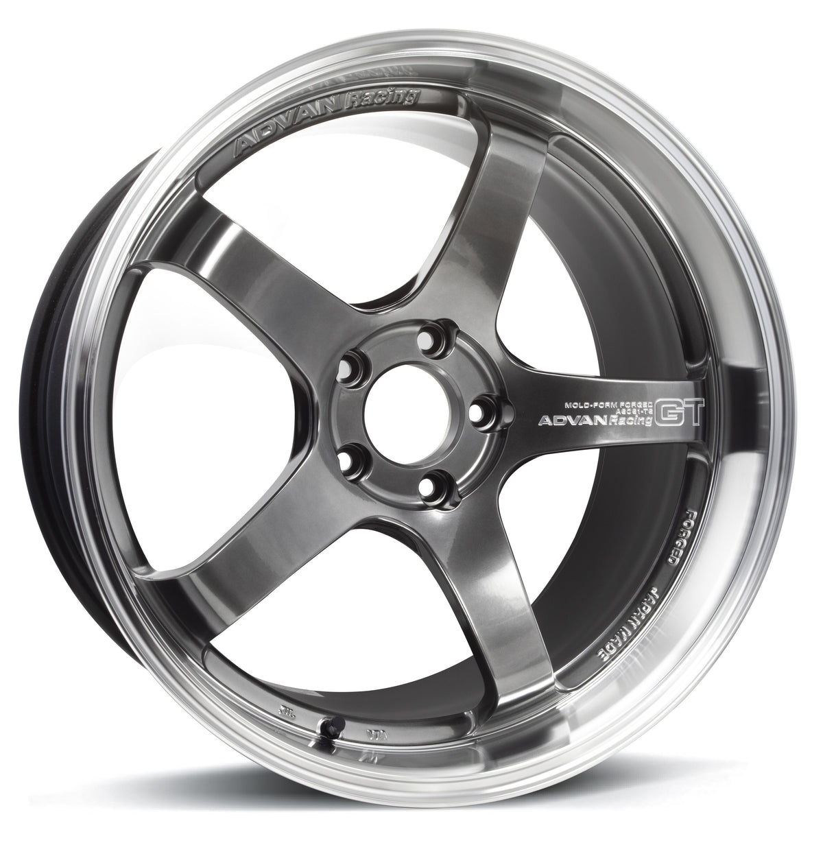 ADVAN Racing GT Premium Machining and Hyper Platinum Black wheel