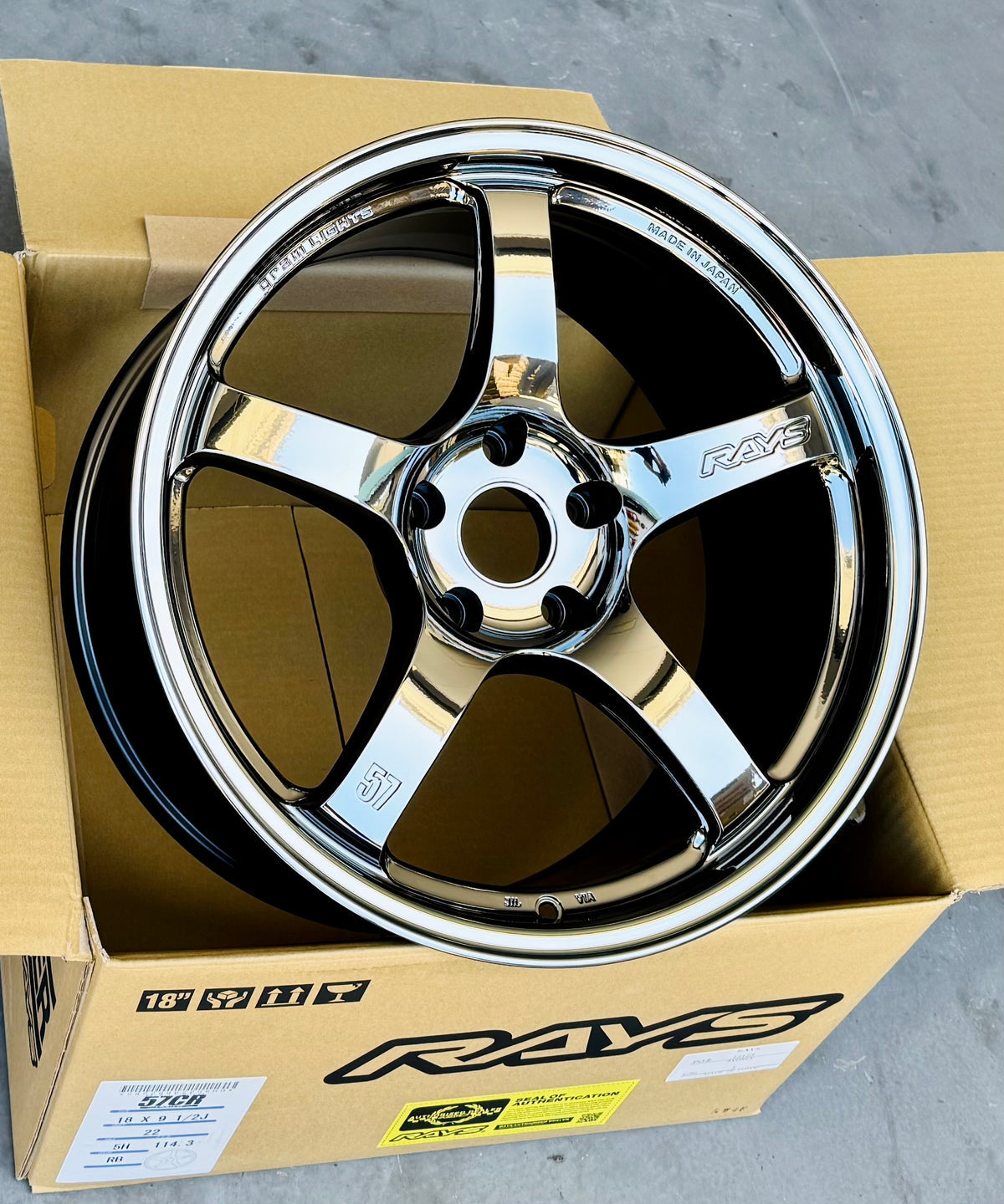 RAYS 57CR Limited RBC 18x9.5 +38 5x100