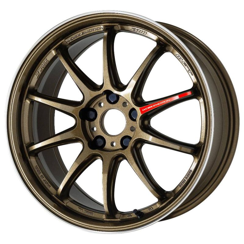 WORK Emotion ZR10 Gloss Hyper Bronze with Cut Lip 18x9.5 +38 5x100
