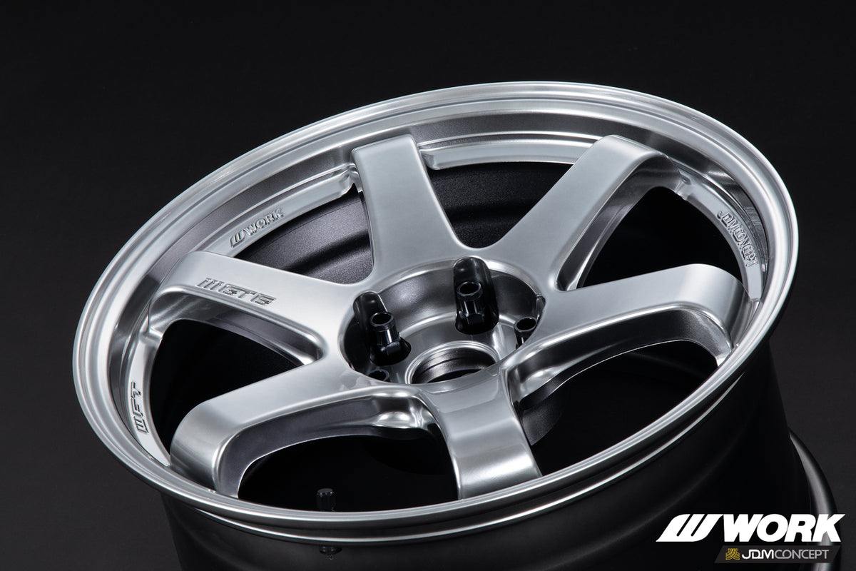 WORK X JDM Concept GT6 1P Glim Silver wheel