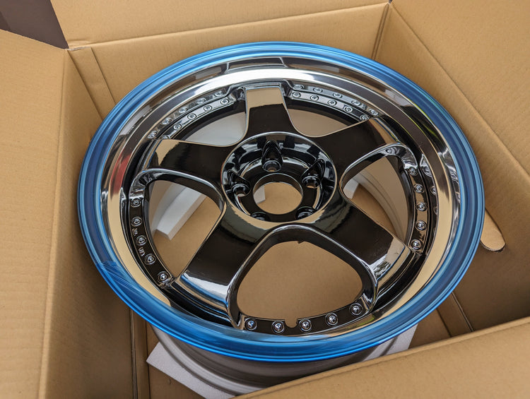 SSR Professor SP1 SBC Chrome 3-piece wheel for SP1 vs SP5 guide
