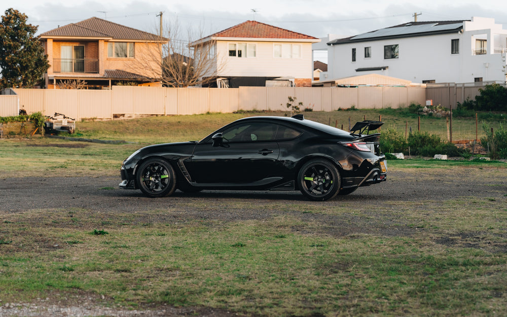 Black Subaru BRZ ZD8 and Toyota GR86 ZN8 wheel collection