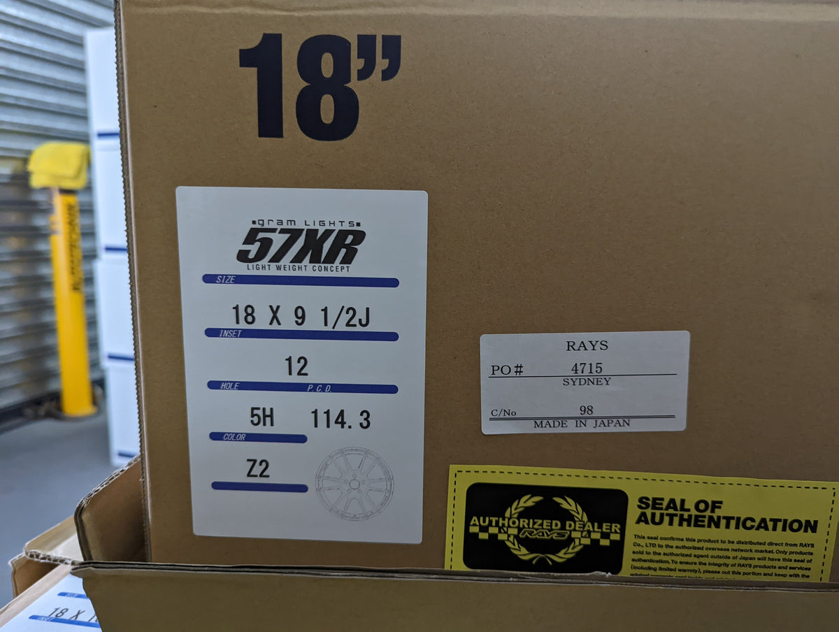 *Brand New* RAYS Gram Lights 57 XR (Bronze) - 5x114.3 - 18x9.5 +12