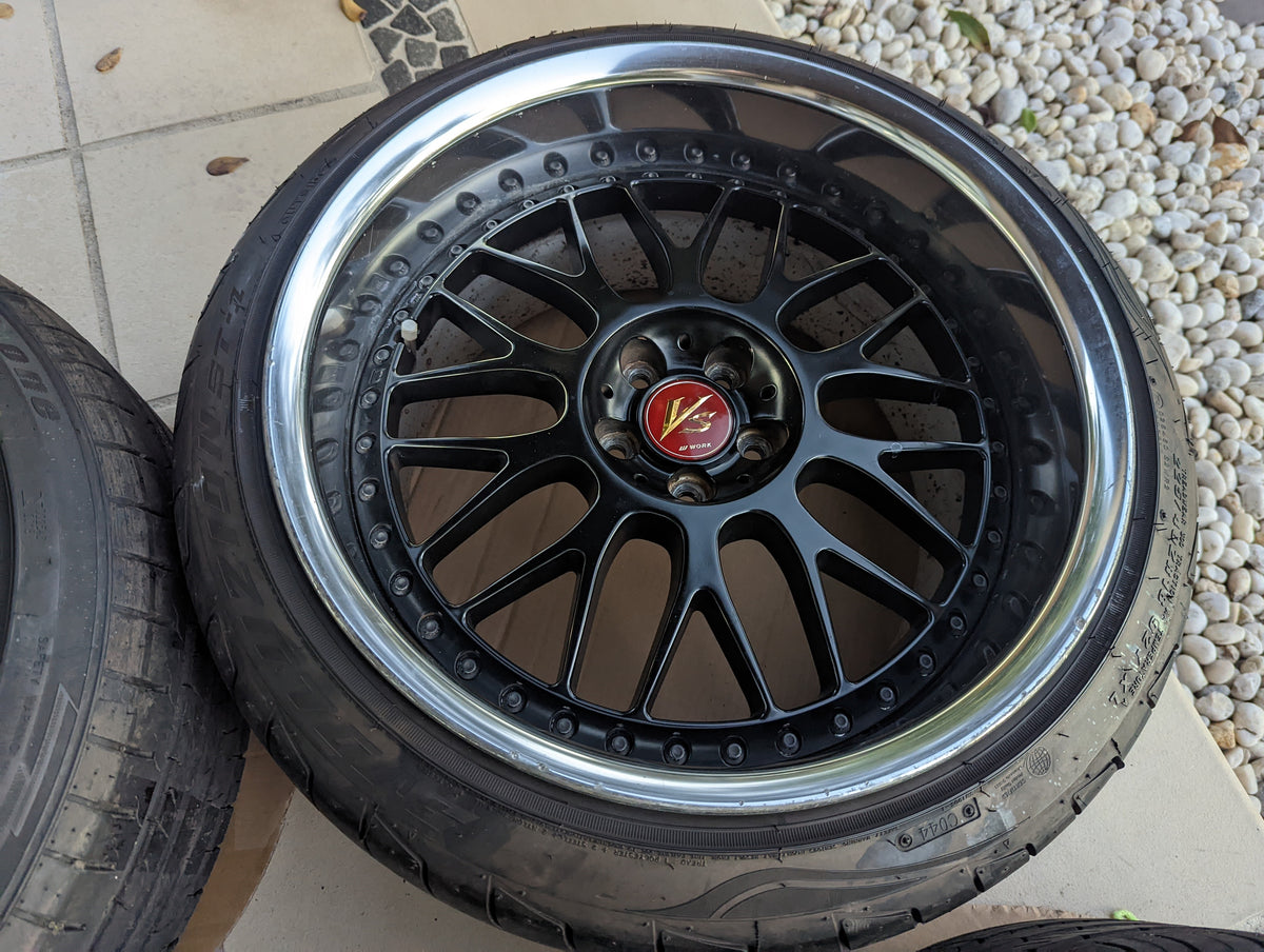 Work Vs XX with Genuine Work VS Center Caps 18x10 +20