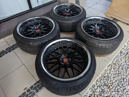Work Vs XX with Genuine Work VS Center Caps 18x10 +20