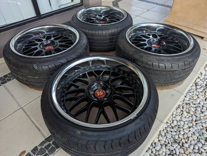 Work Vs XX with Genuine Work VS Center Caps 18x10 +20
