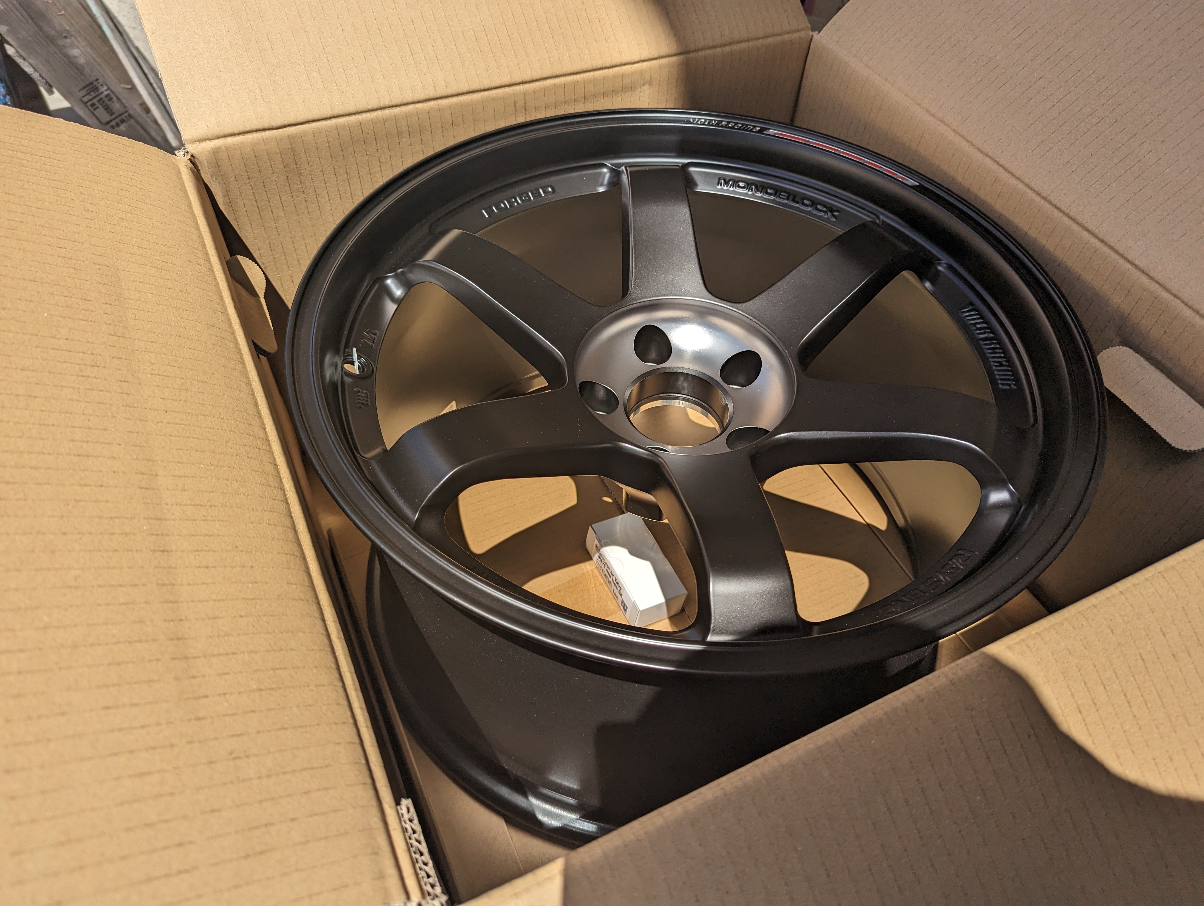 *Brand New* + *Discontinued* Rays Volks Racing TE37 Black Edition III  - Staggered Set - 5x114.3 - F: 18x9.5 +21  - R: 18x10.5 +14