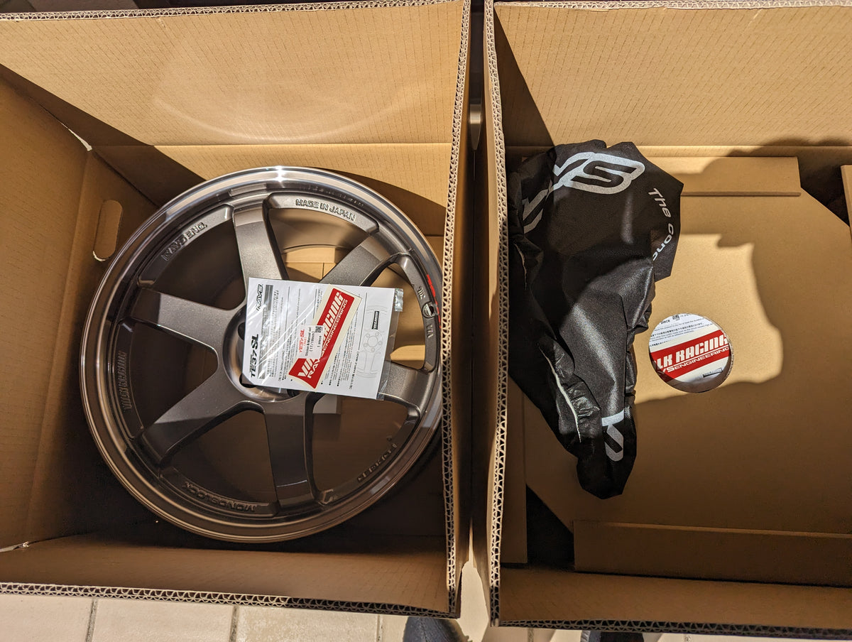 Rays Volk Racing TE37SL Pressed Graphite | 5x114.3 | 18x10 +20 | New | Discontinued
