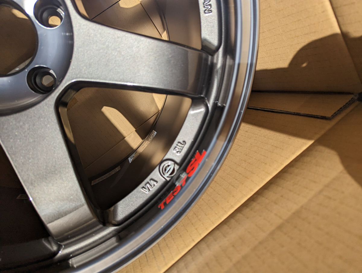 Rays Volk Racing TE37SL Pressed Graphite | 5x114.3 | 18x10 +20 | New | Discontinued