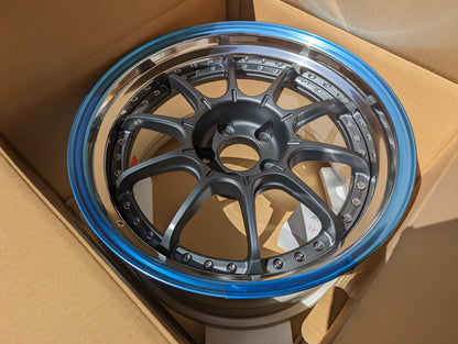 SSR SP5 Flat Gunmetal | 5x114.3 | 18x9.5 +25 | New | 3 Piece