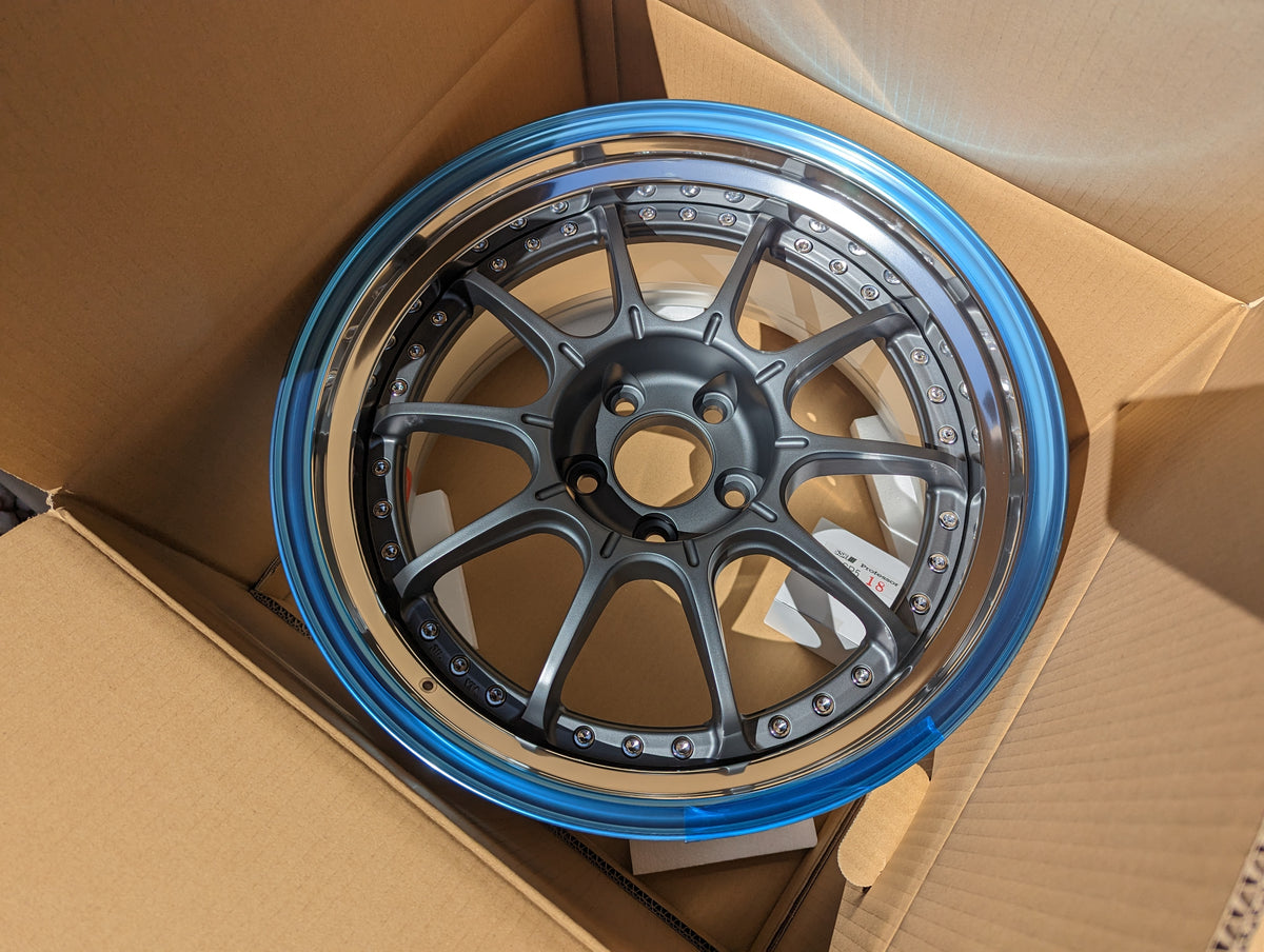 SSR SP5 Flat Gunmetal | 5x114.3 | 18x9.5 +25 | New | 3 Piece
