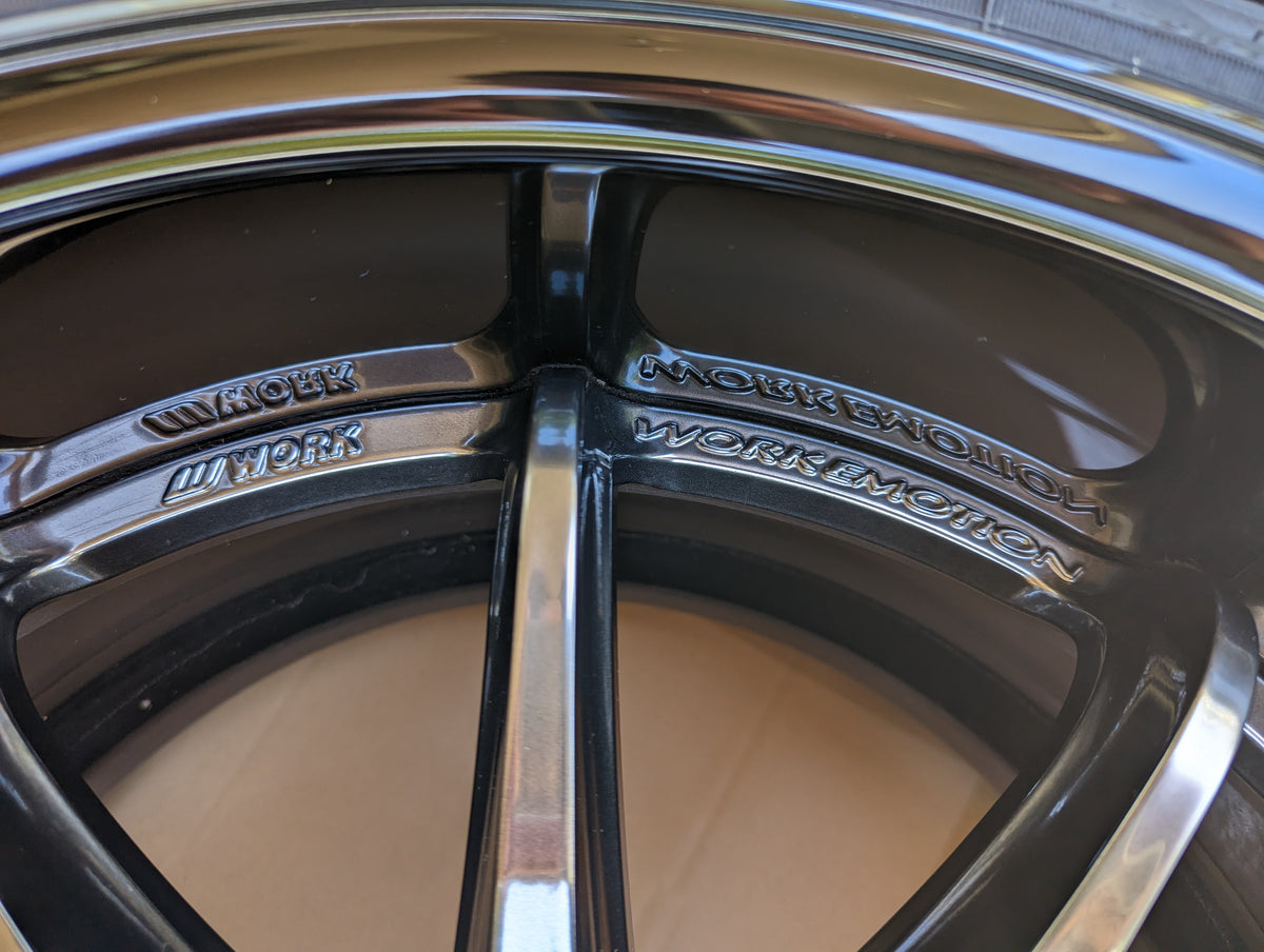 Work Emotion ZR10 2P Glim Mid Black | 5x114.3 | F: 18x9.5 +10 / R: 18x10.5 +10 | Near New | With – product photo 9