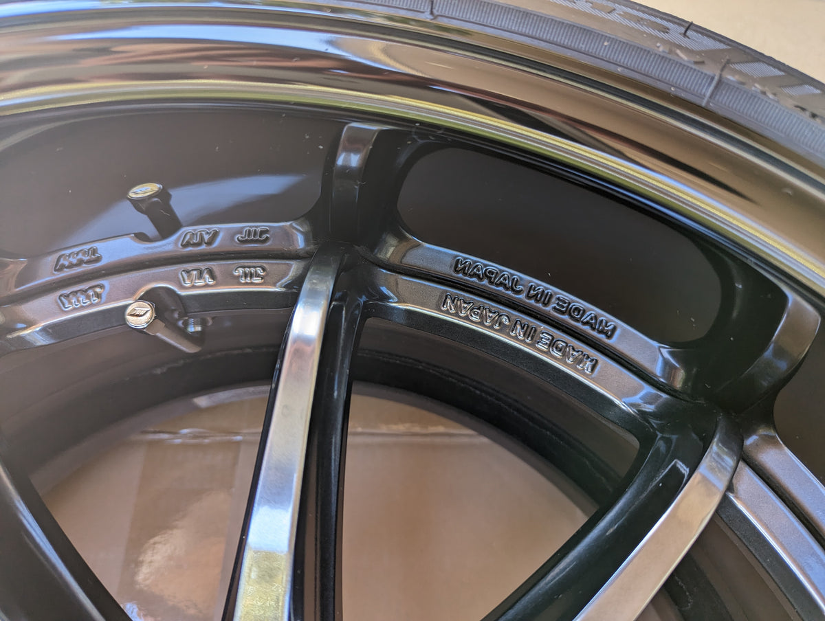 Work Emotion ZR10 2P Glim Mid Black | 5x114.3 | F: 18x9.5 +10 / R: 18x10.5 +10 | Near New | With – product photo 12