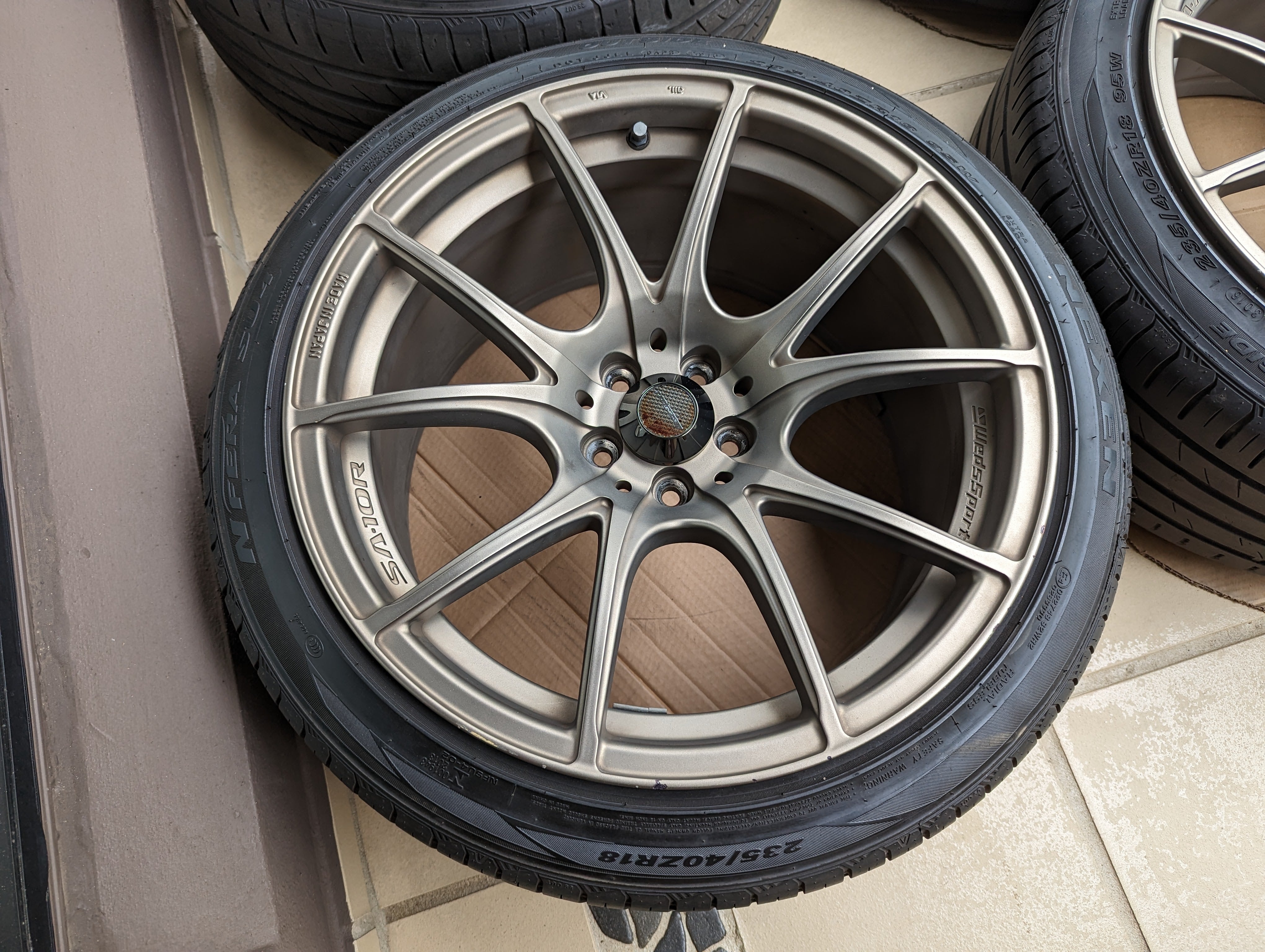 WedsSport SA-10R (Bronze) with Genuine WedsSport Center Caps and Tyres