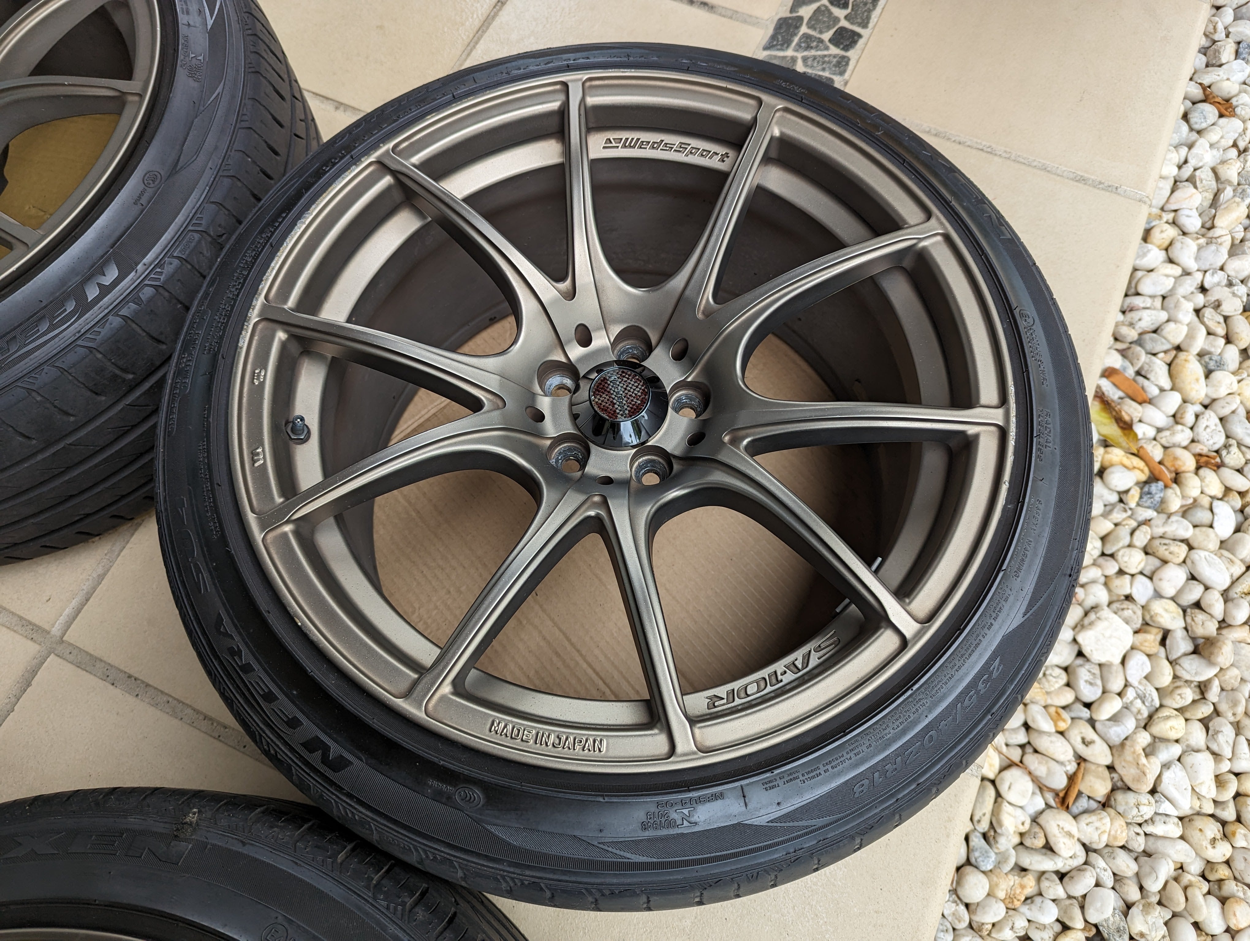 WedsSport SA-10R (Bronze) with Genuine WedsSport Center Caps and Tyres