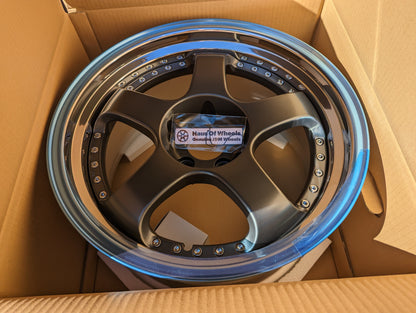 SSR SP1 Flat Gunmetal | 5x114.3 | 18x9.5 +25 | New | 3 Piece