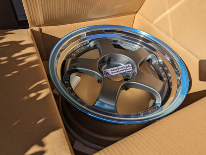 SSR SP1 Flat Gunmetal | 5x114.3 | 18x9.5 +25 | New | 3 Piece – product photo 2