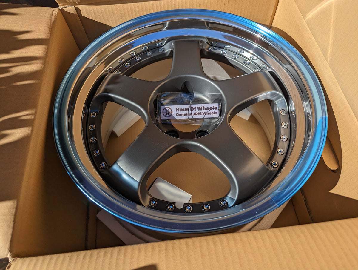 SSR SP1 Flat Gunmetal | 5x114.3 | 18x9.5 +25 | New | 3 Piece – product photo 3