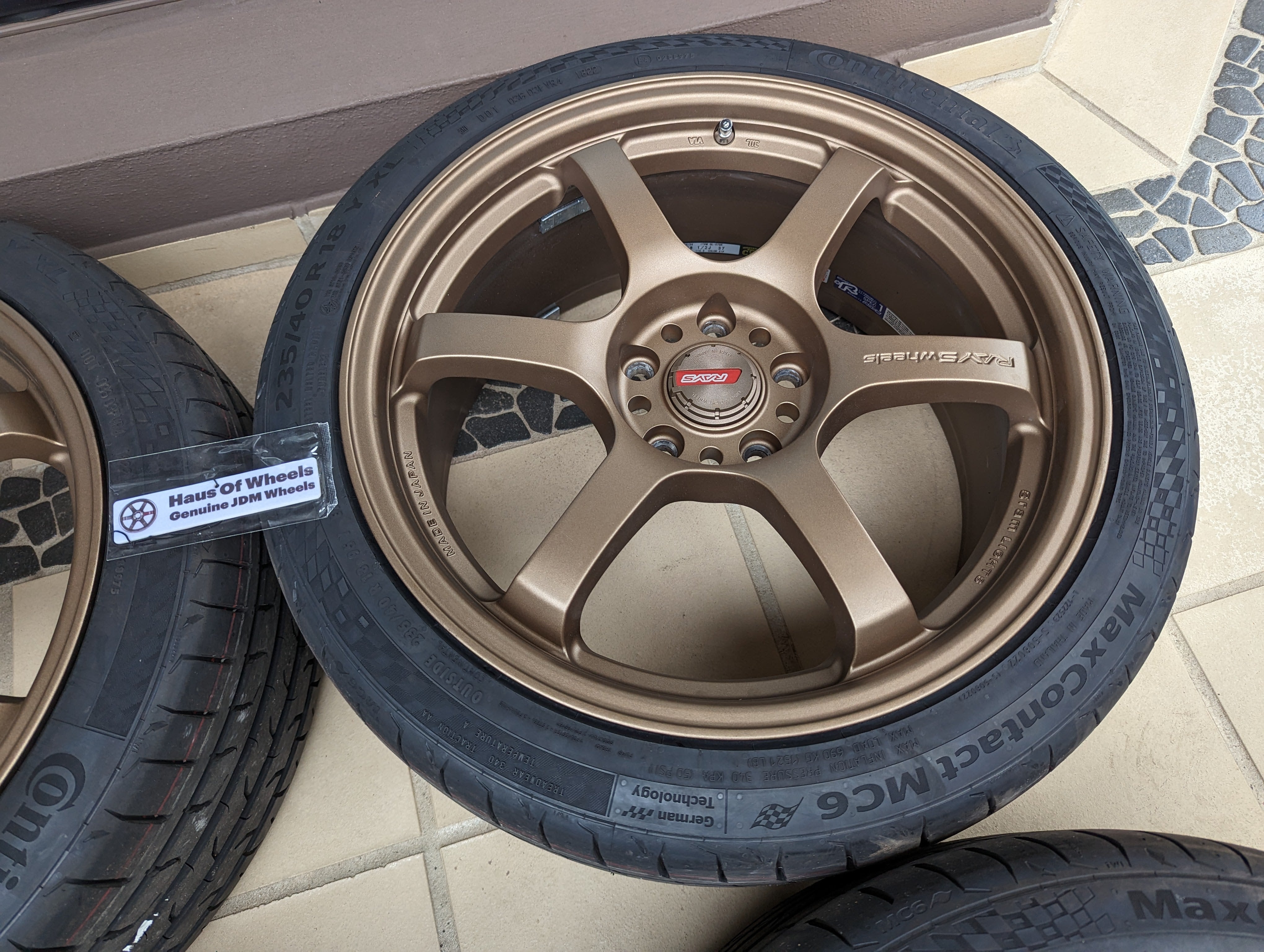 Rays Gram Light 57 DR (Bronze) with New Continental Tyres