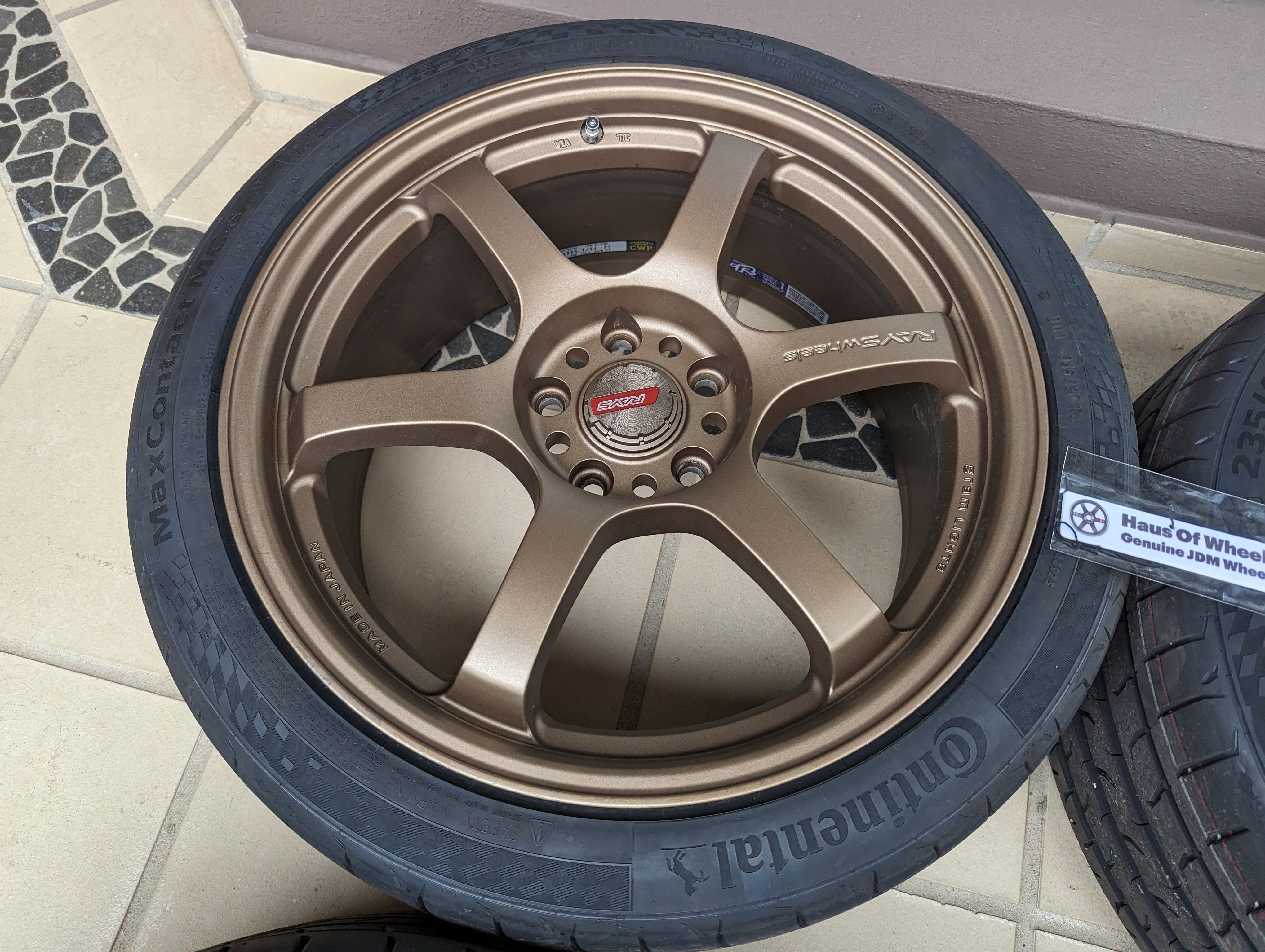 Rays Gram Light 57 DR (Bronze) with New Continental Tyres