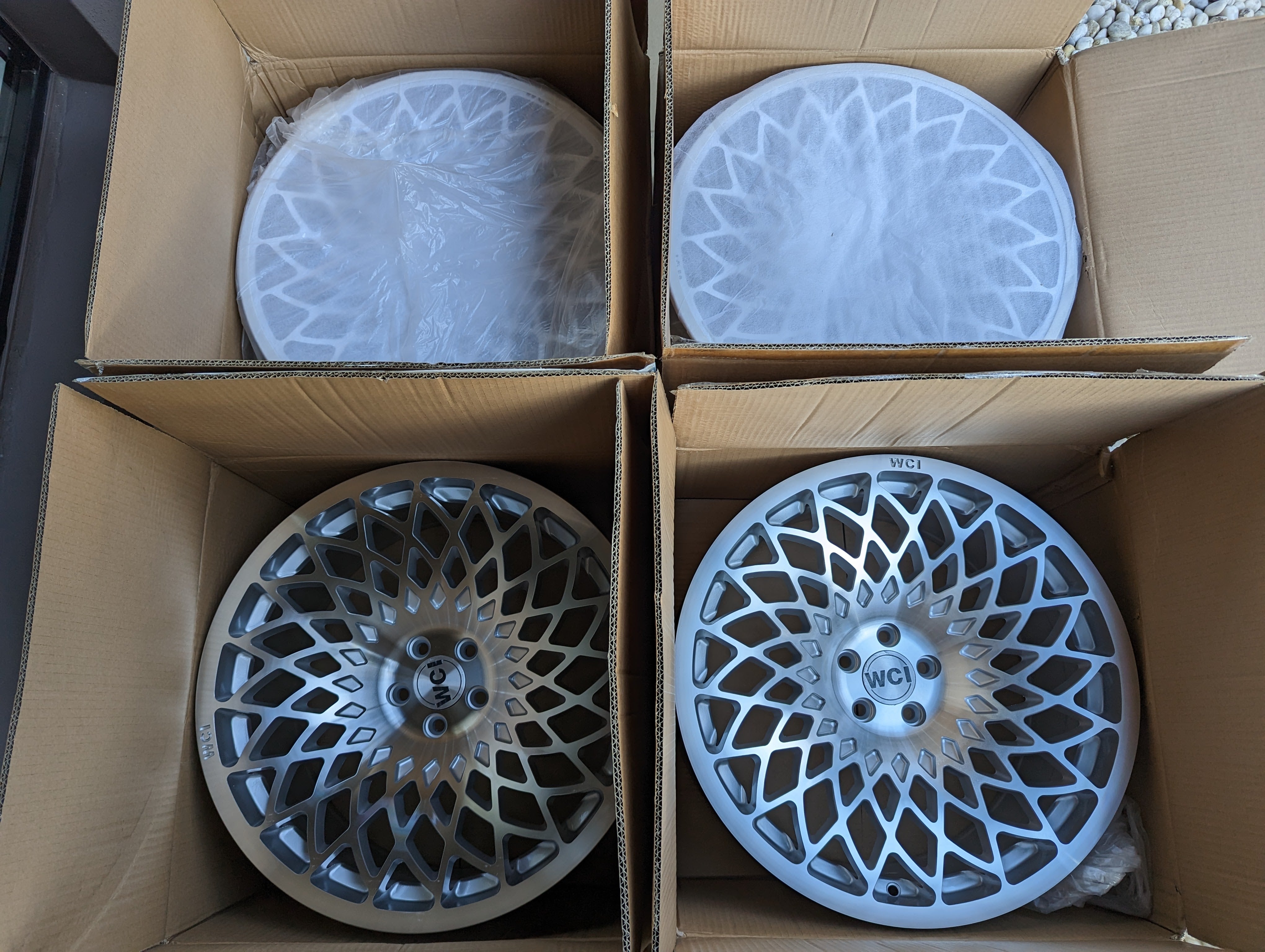 Works Mesh Rims WCI MT10 ( Silver ) Mesh Wheels - 5x100 - 19x8.5 +35 – Hausofwheels
