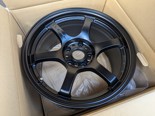 Rays Gram Lights 57 DR Semi Gloss Black | 5x114.3 | 17x9 +22 | New