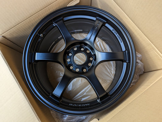 Rays Gram Lights 57 DR Semi Gloss Black | 5x114.3 | 17x9 +22 | New