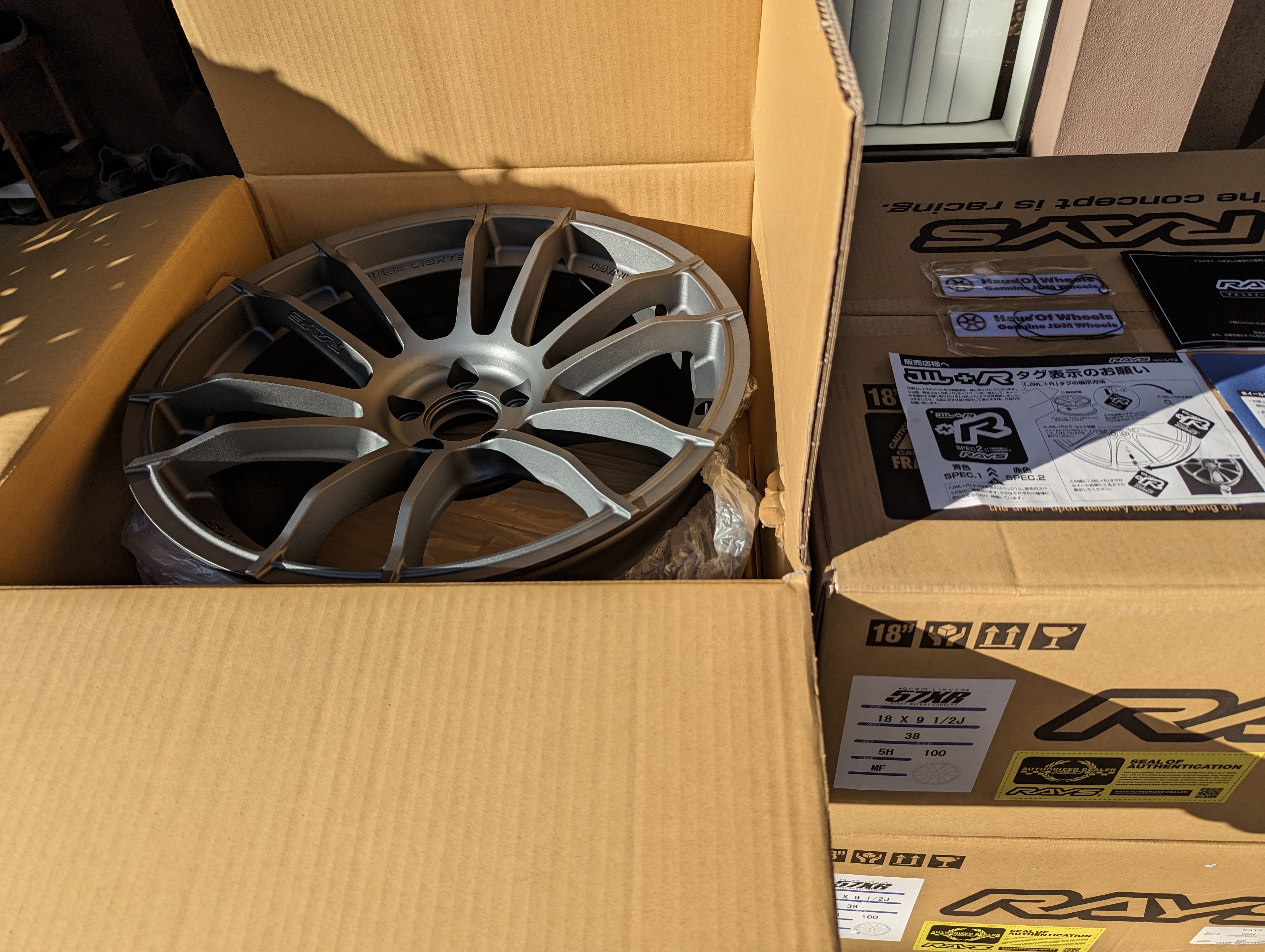 Rays Gram Lights 57 XR (Matte Graphite) 5x100 - 18x9.5 +38 – Hausofwheels