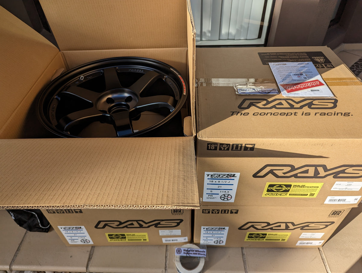 Rays Volk Racing TE37 Black Edition III | 5x114.3 | 18x9.5 +21 | New | Discontinued