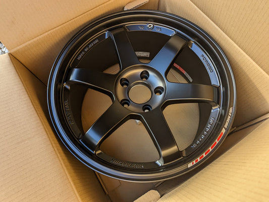 Rays Volk Racing TE37 Black Edition III | 5x114.3 | 18x9.5 +21 | New | Discontinued