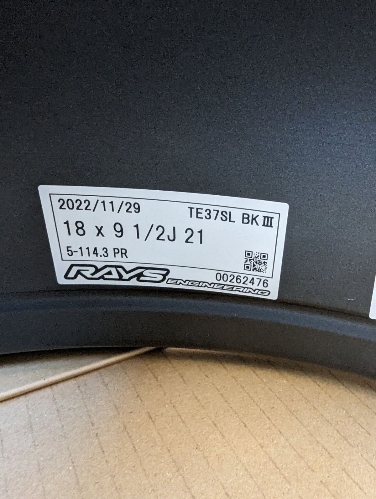 Rays Volk Racing TE37 Black Edition III | 5x114.3 | 18x9.5 +21 | New | Discontinued