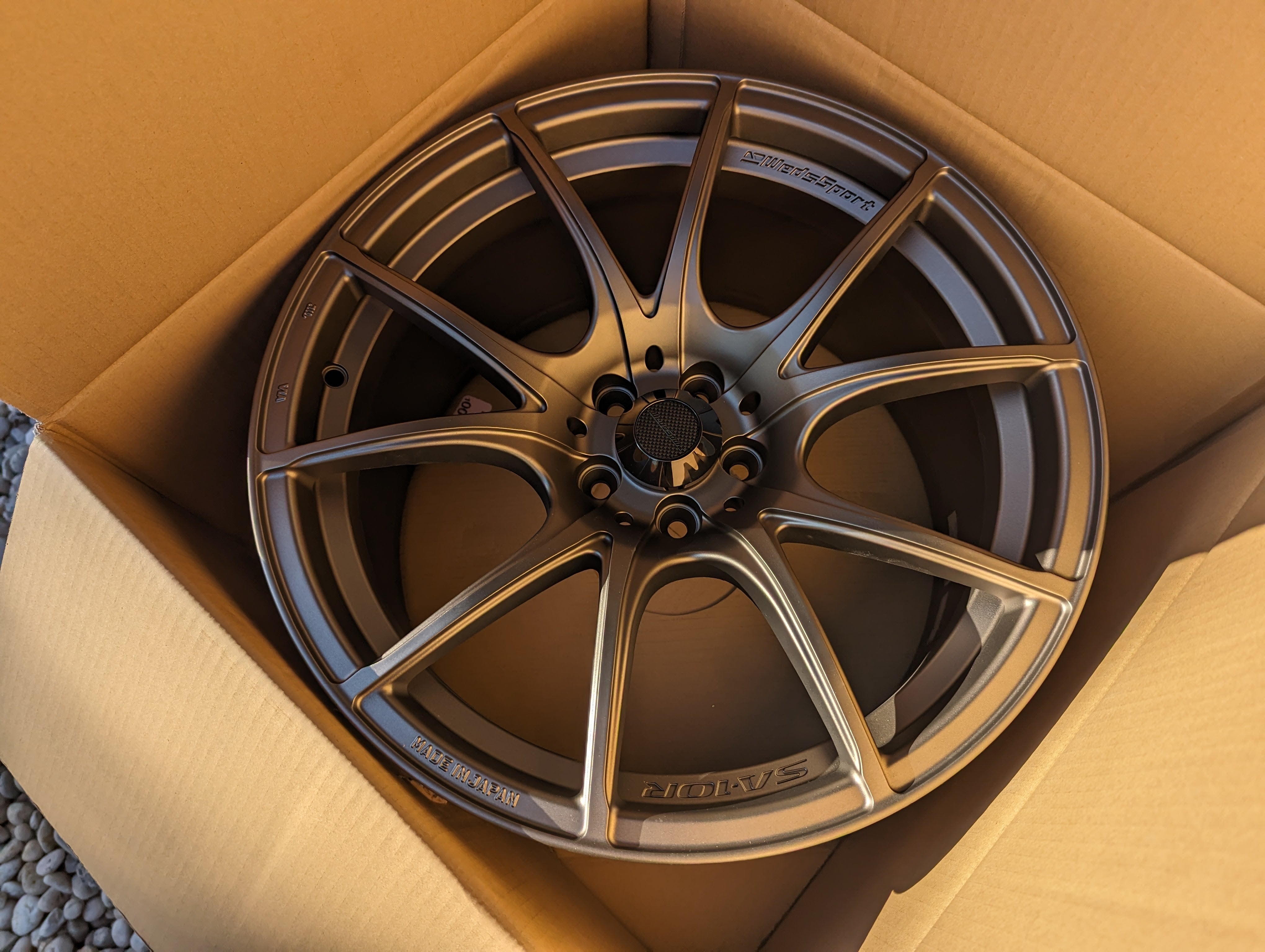 WedsSport SA-10R (Bronze) with Genuine WedsSport Carbon Center Caps - 18x9.5 +38