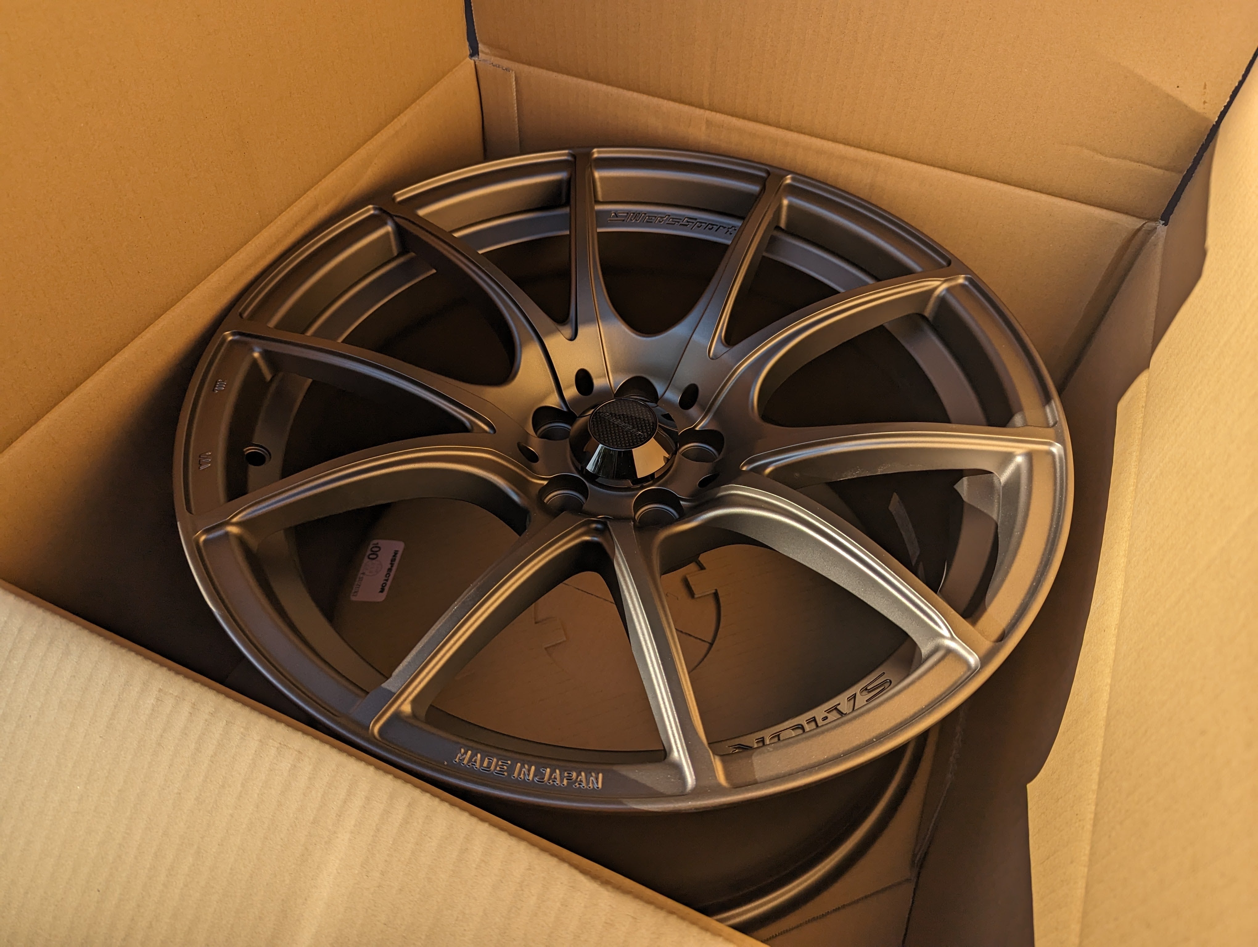 WedsSport SA-10R (Bronze) with Genuine WedsSport Carbon Center Caps - 18x9.5 +38