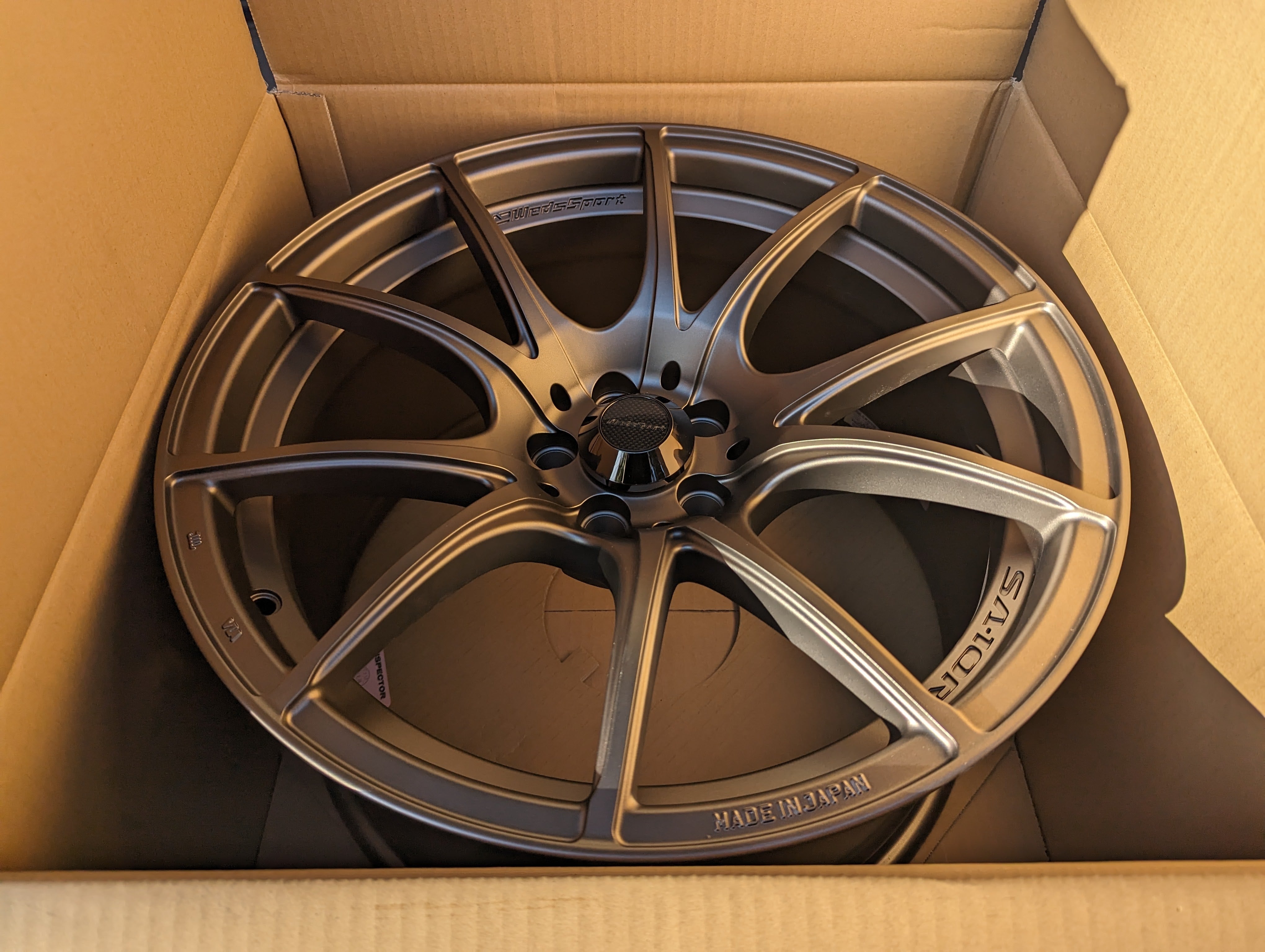 WedsSport SA-10R (Bronze) with Genuine WedsSport Carbon Center Caps - 18x9.5 +38