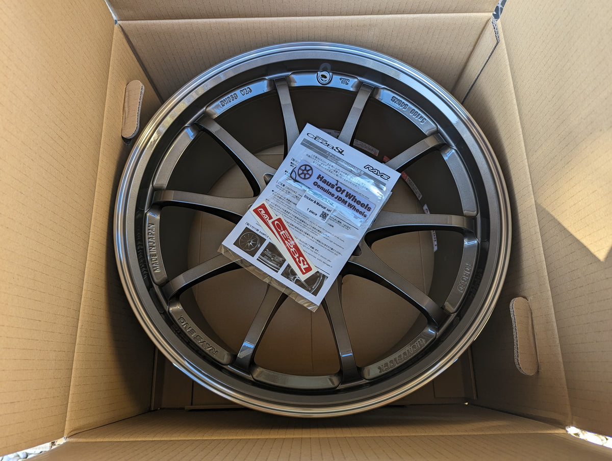 RAYS Volk Racing CE28SL Pressed Graphite | 5x114.3 | 18x9.5 +22 | New