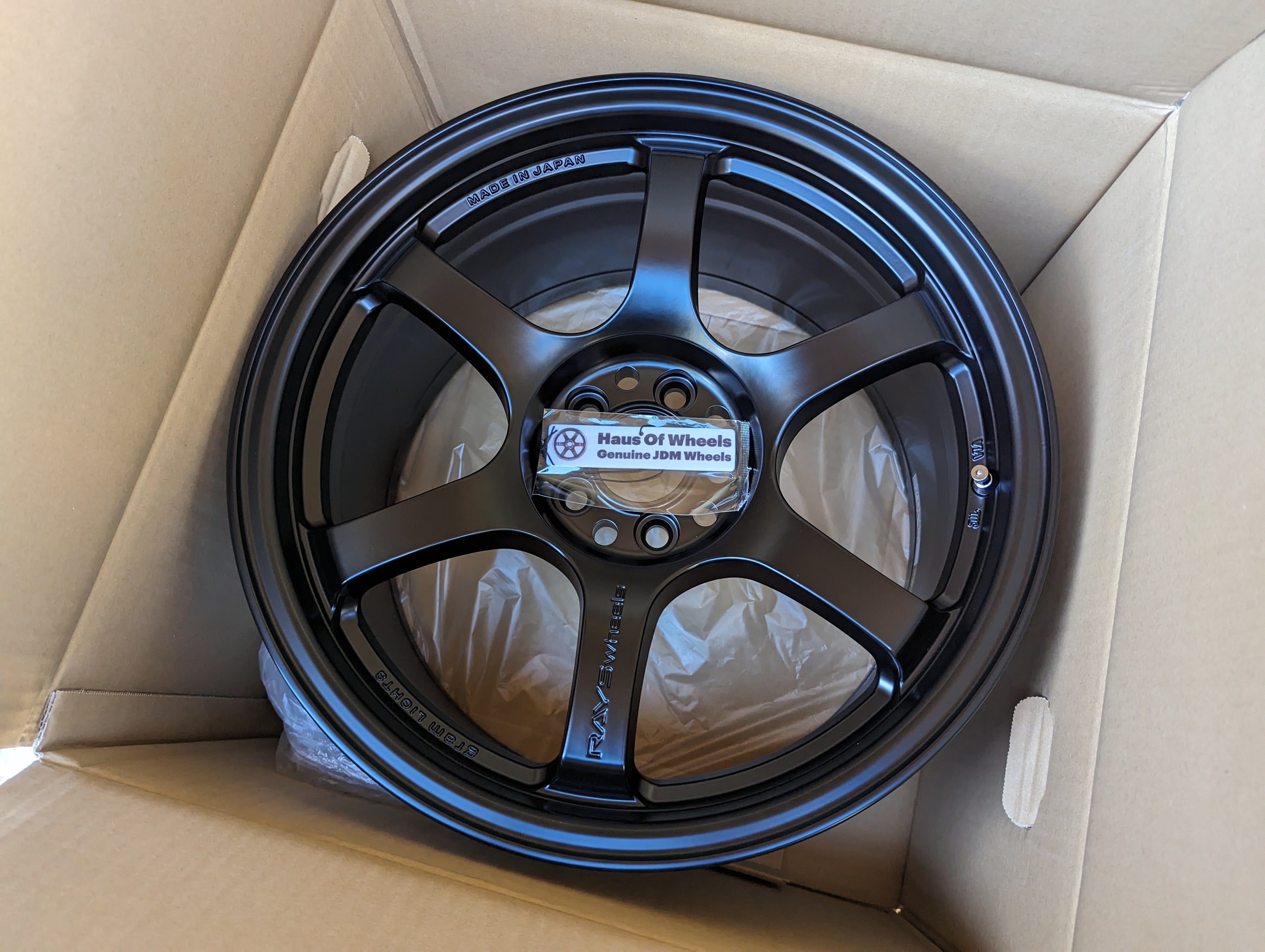 Rays Gram Lights 57 DR (Semi Gloss Black) - 17x9 +38