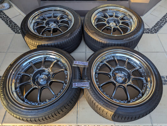 SSR SP5 (Titan Silver) - 3 Piece Wheels - 5x114.3 - 18x9.5 +25