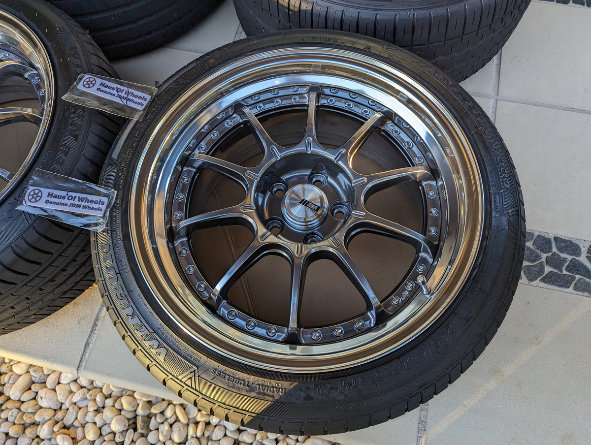 SSR SP5 (Titan Silver) - 3 Piece Wheels - 5x114.3 - 18x9.5 +25