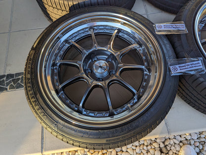 SSR SP5 (Titan Silver) - 3 Piece Wheels - 5x114.3 - 18x9.5 +25